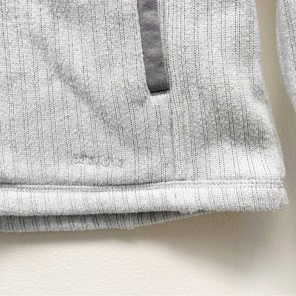 Patagonia Better Sweater Stripe Marsupial Half Zip Pullover Jacket Grey size S - Picture 9 of 11